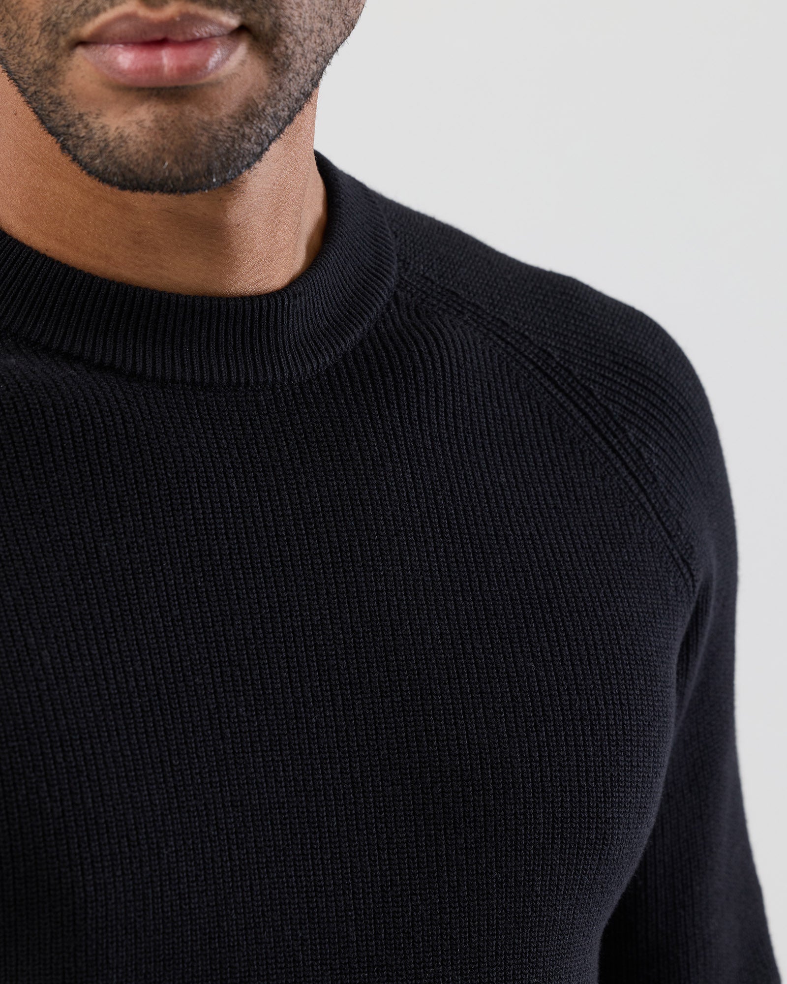 FISHERMAN'S RIB COTTON KNIT