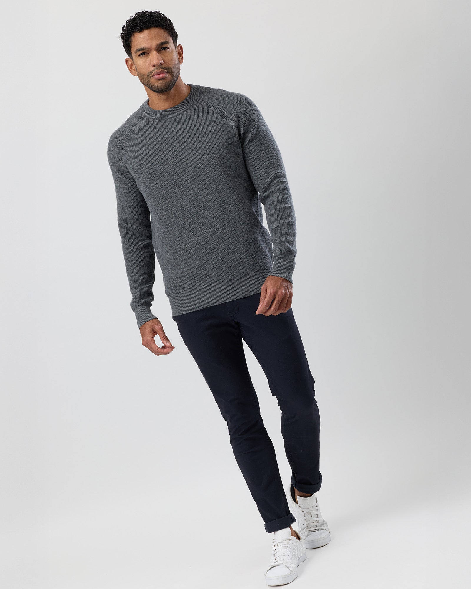 FISHERMAN'S RIB COTTON KNIT