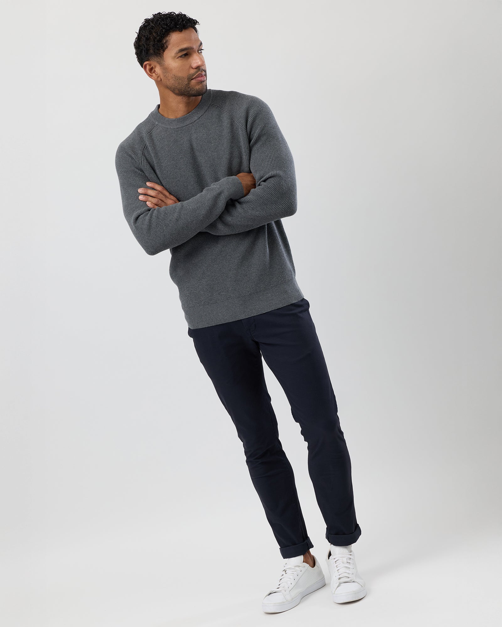 FISHERMAN'S RIB COTTON KNIT