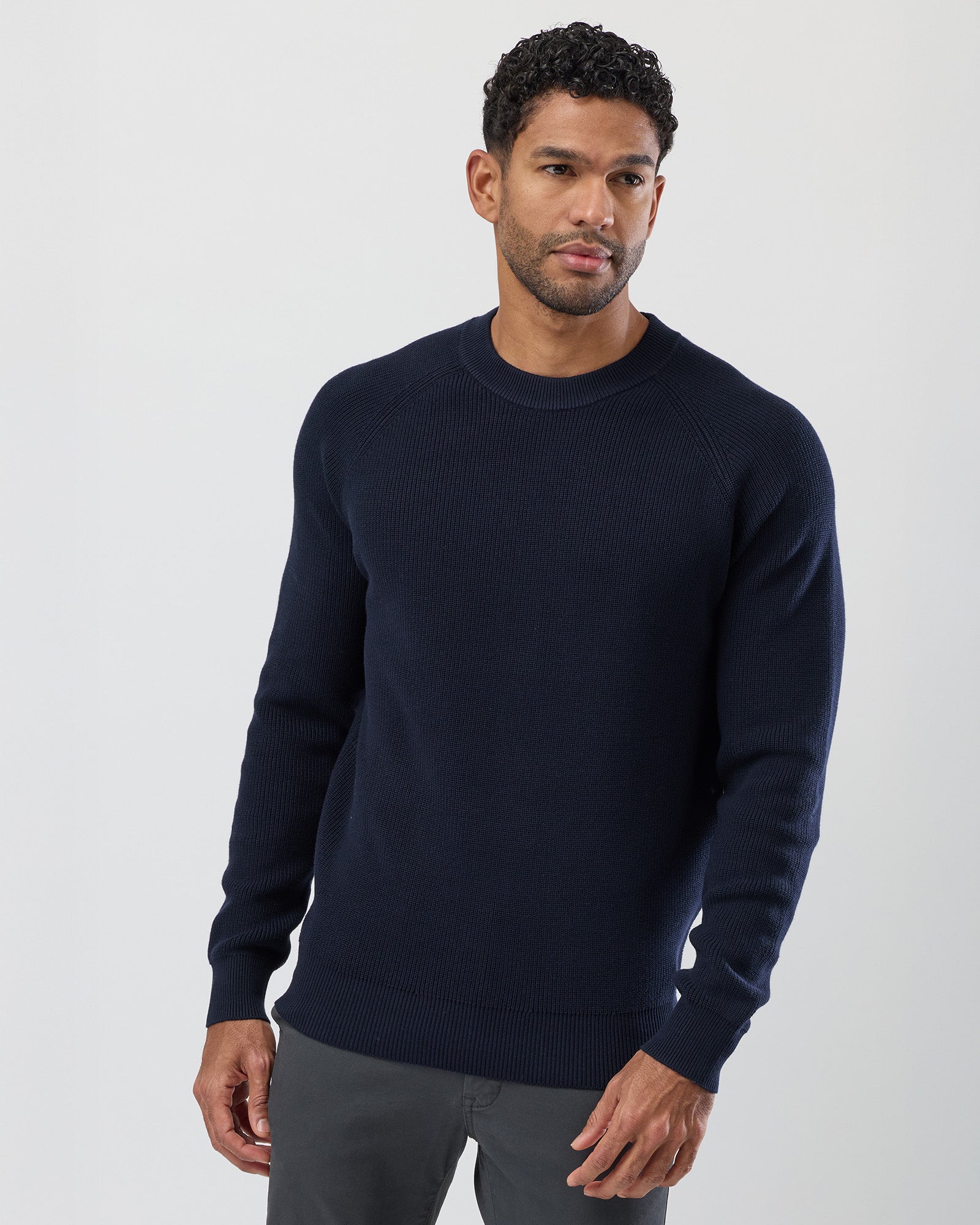 FISHERMAN'S RIB COTTON KNIT