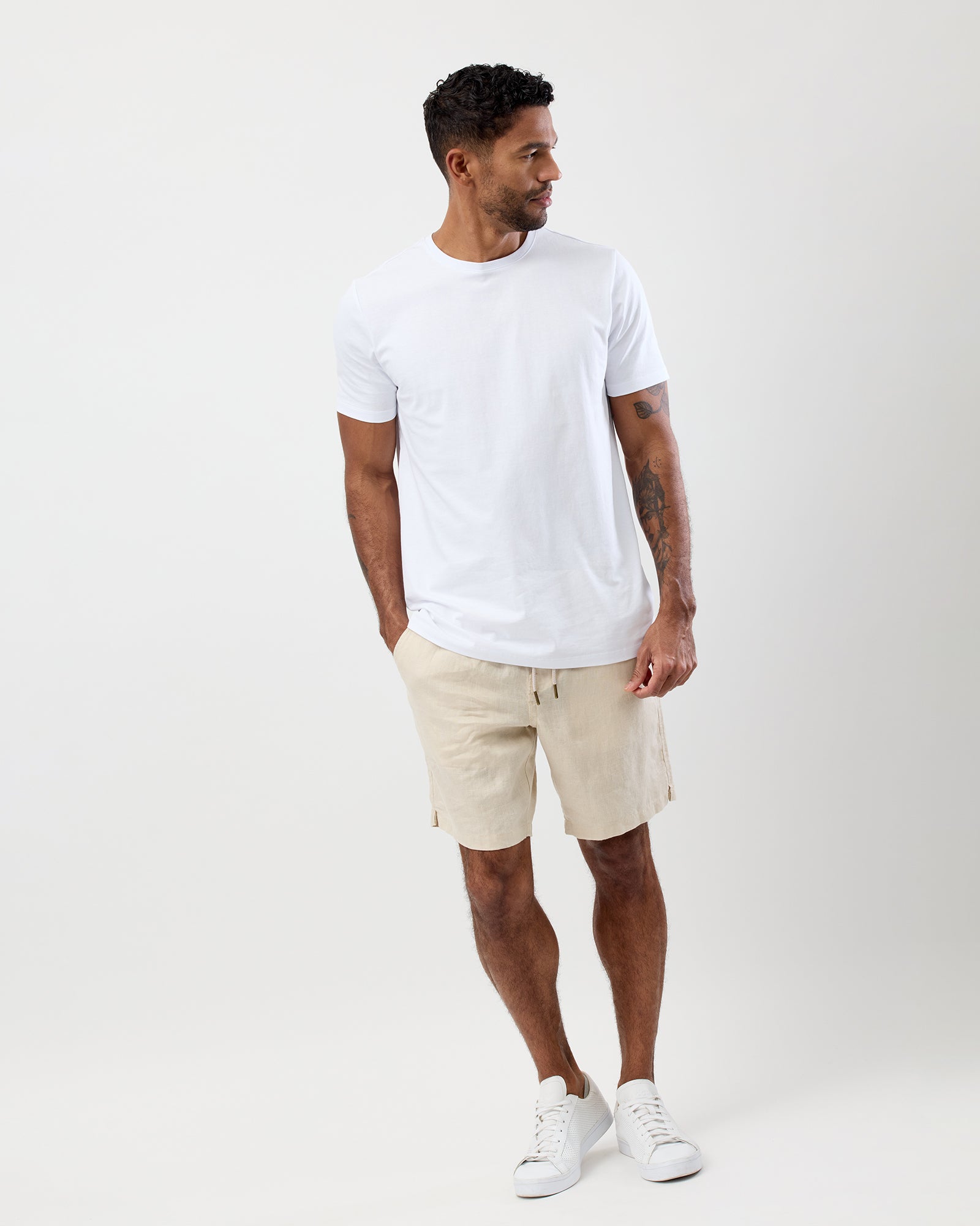LINEN SHORTS