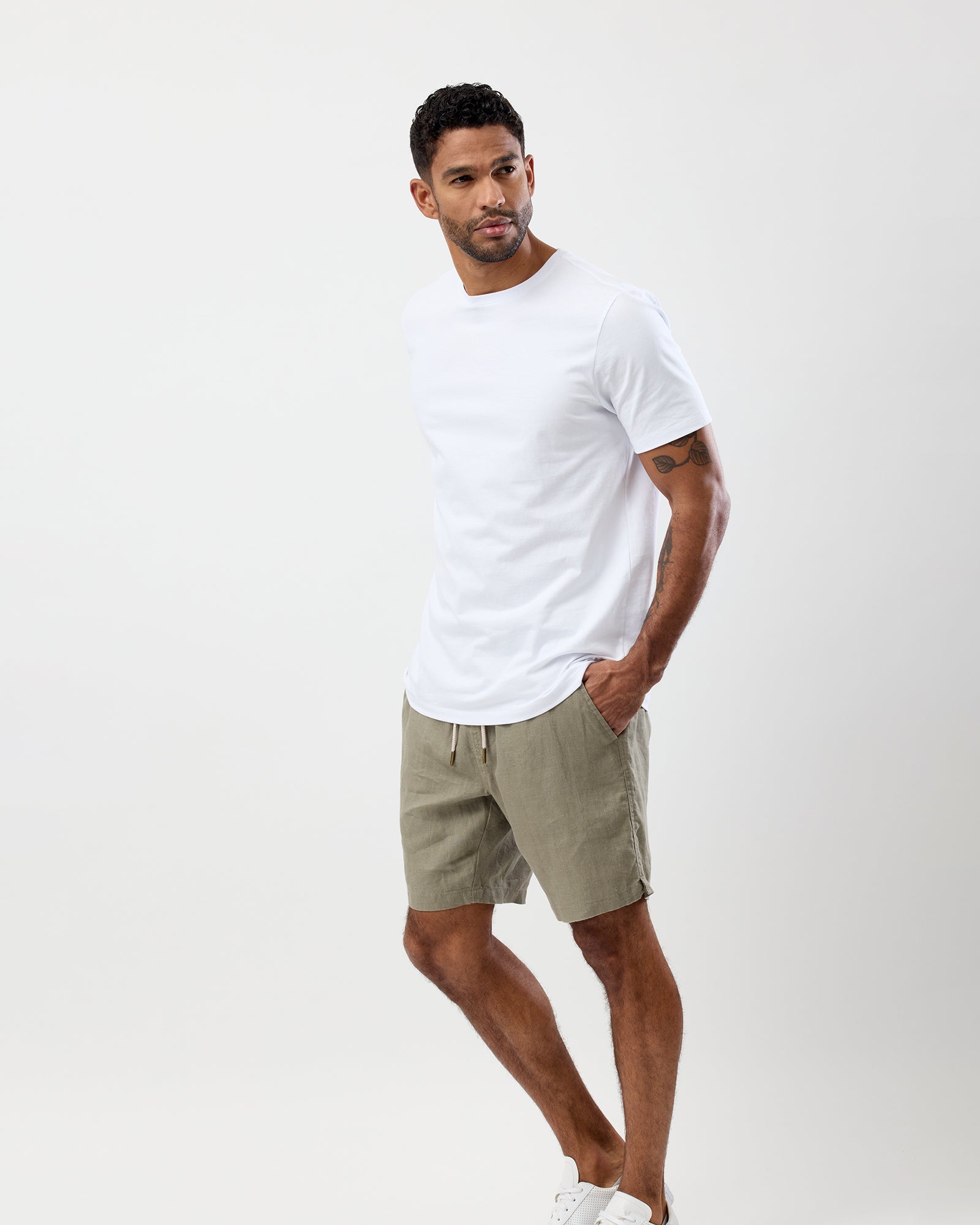 LINEN SHORTS