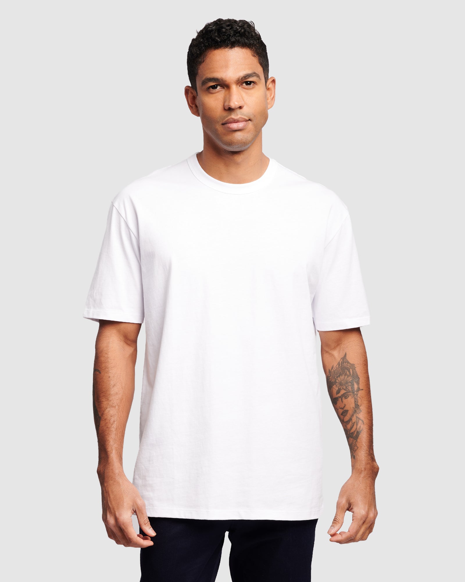 Heavyweight Cotton T-Shirt in an oversized fit, front close up view