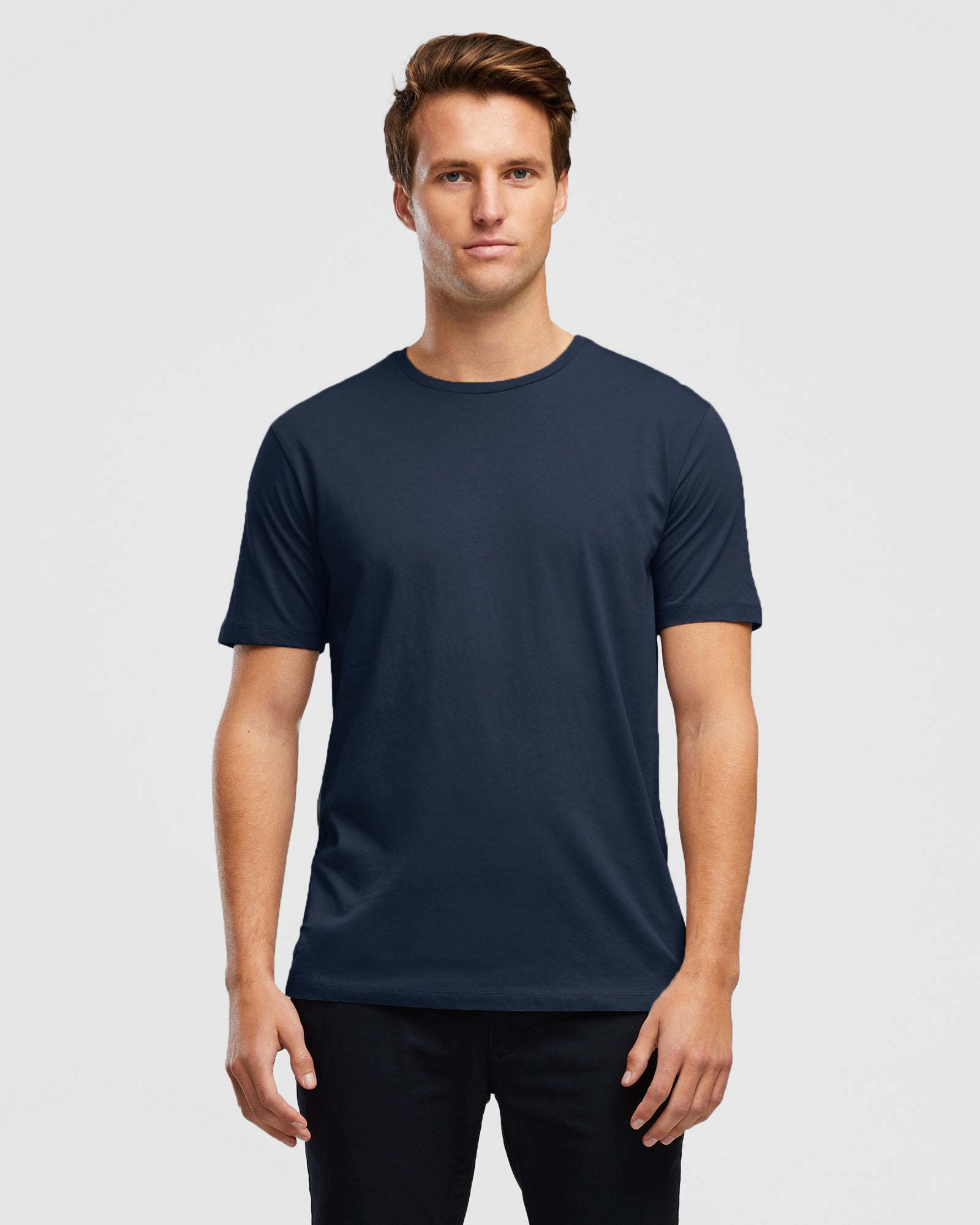 Indigo Men's Cotton Everyday Tee, front view