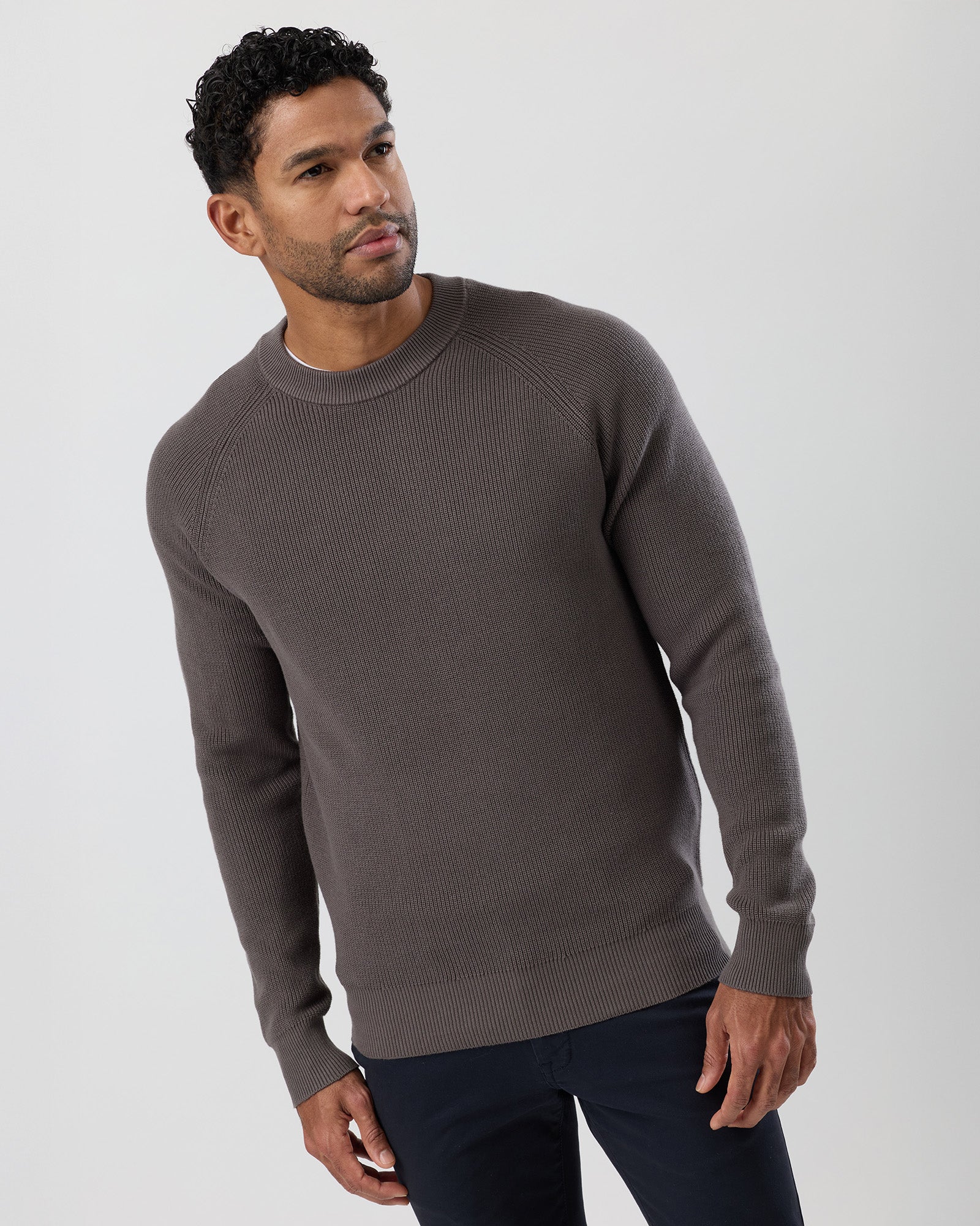Wayver Fisherman's rib cotton knitted jumper