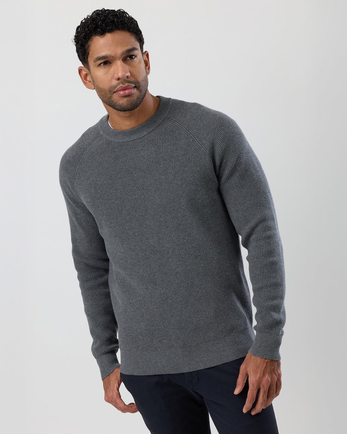 FISHERMAN&#39;S RIB COTTON KNIT