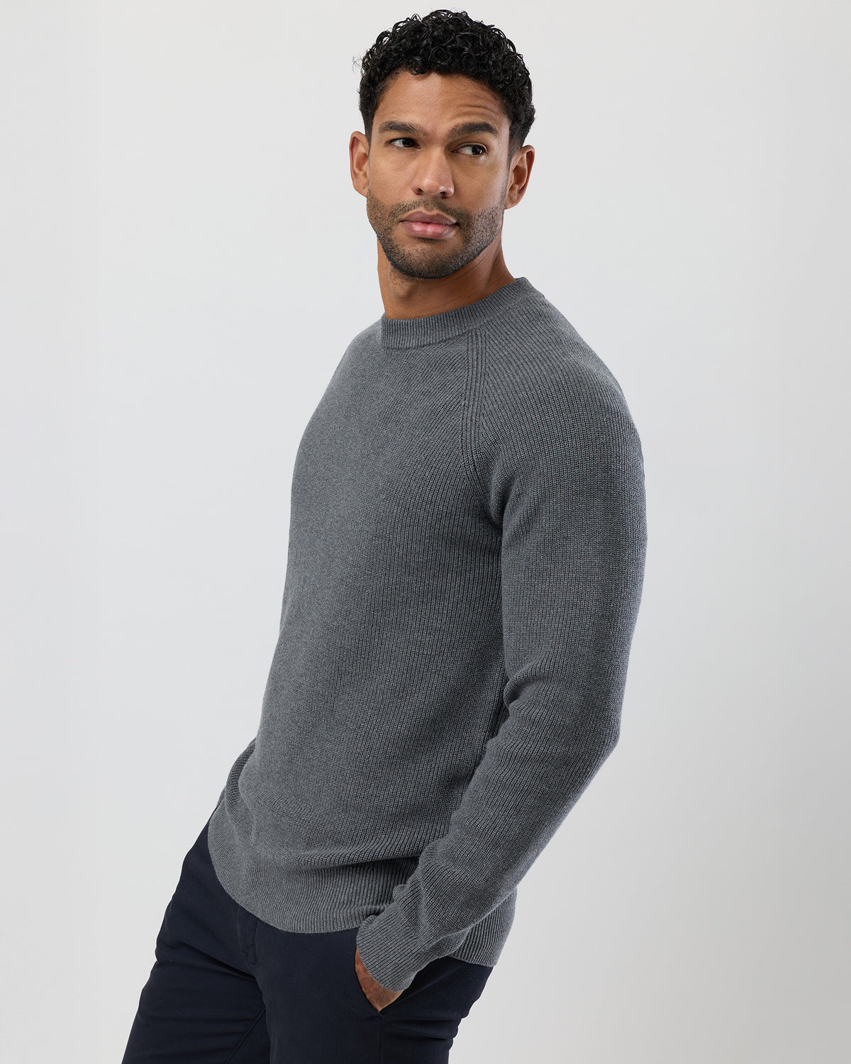 FISHERMAN'S RIB COTTON KNIT