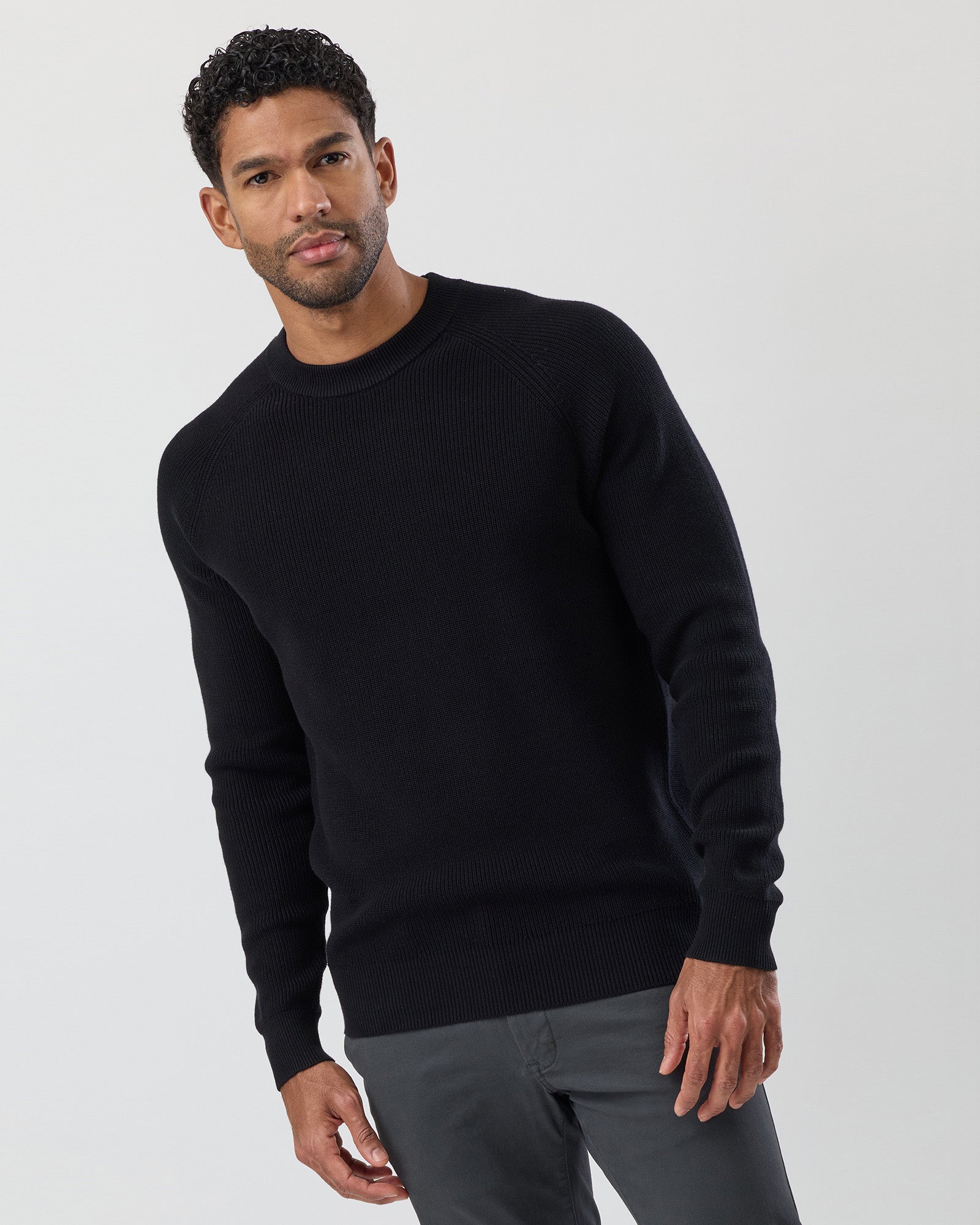 FISHERMAN'S RIB COTTON KNIT