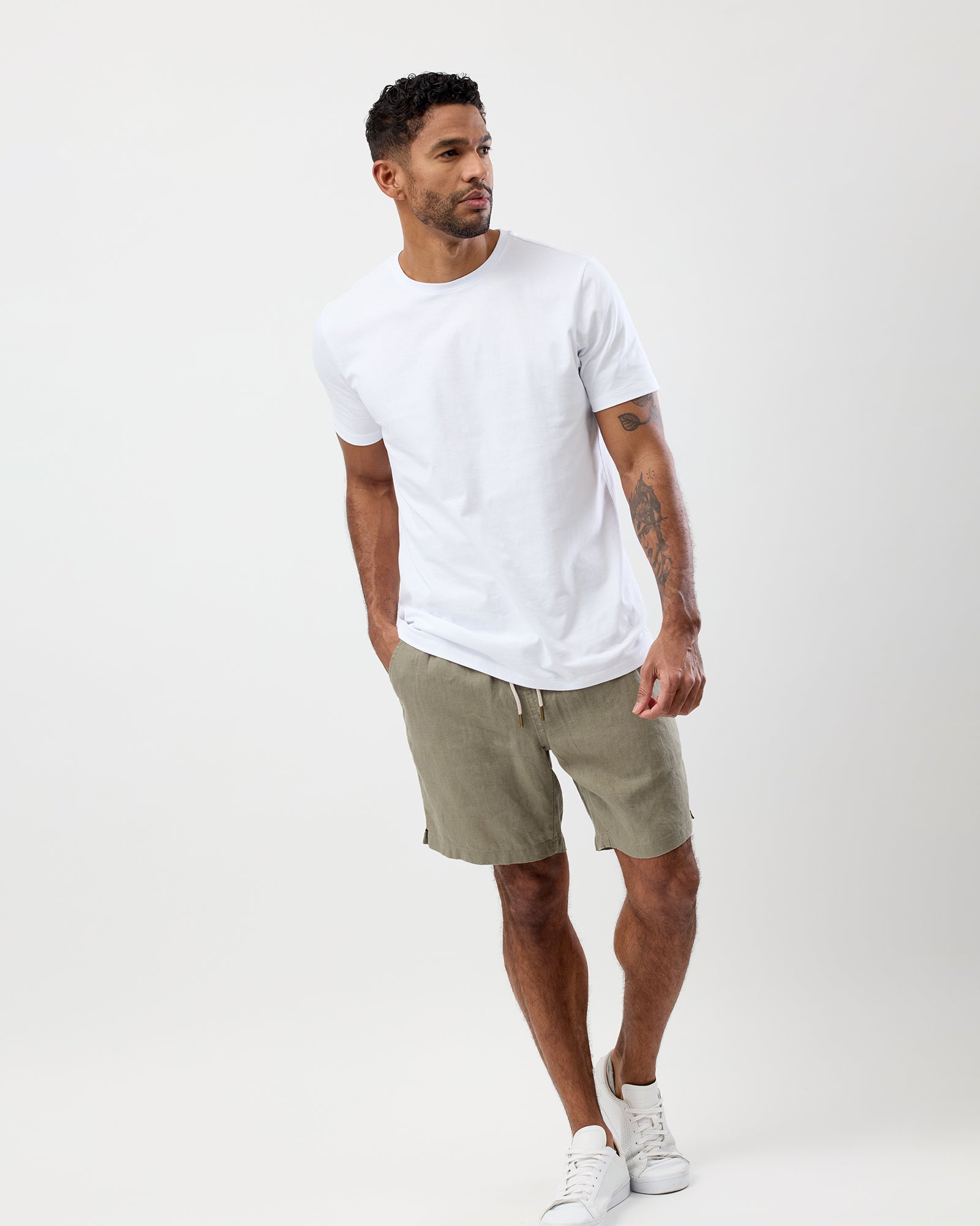 LINEN SHORTS
