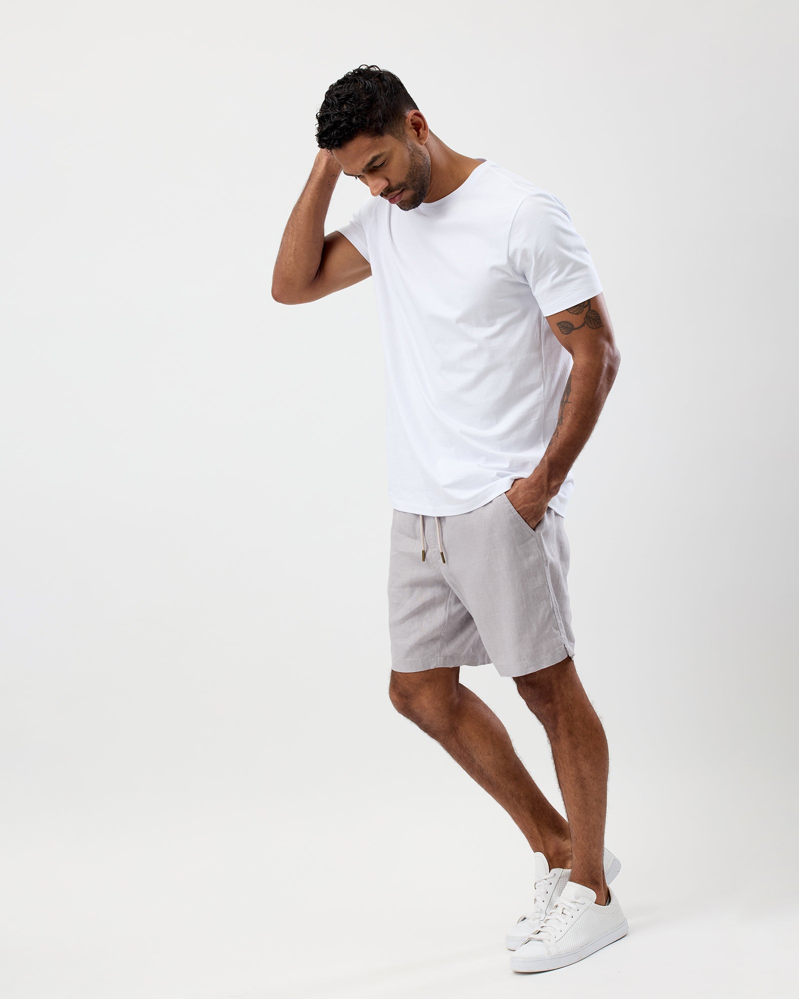 LINEN SHORTS
