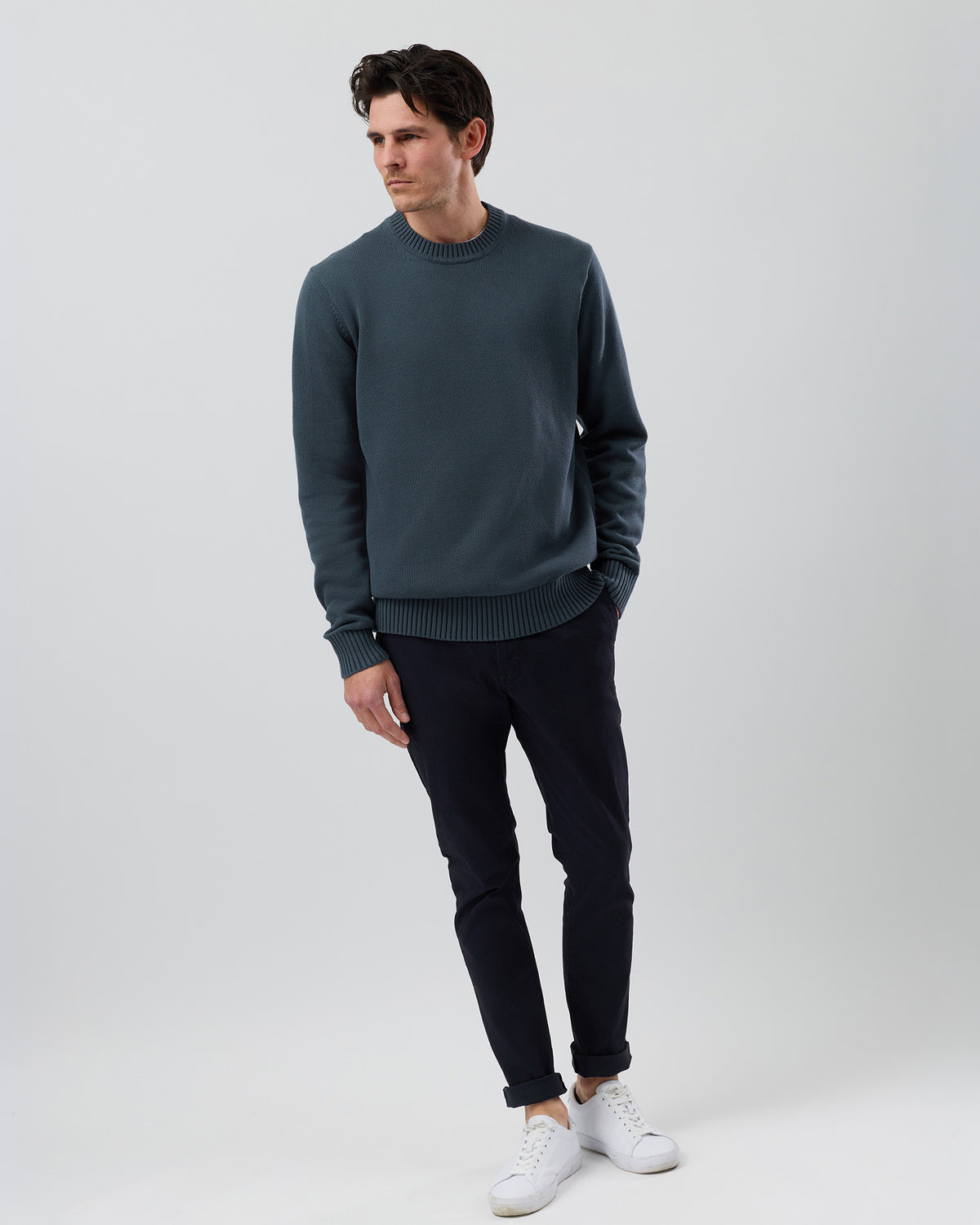 ESSENTIAL COTTON CREW KNIT