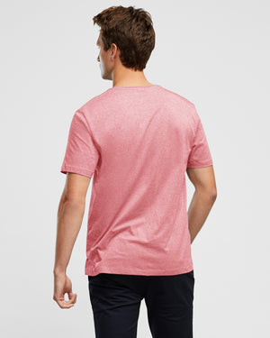 Wayver Essential Crew T-Shirt in Coral