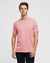 Essential Crew Neck Men's T-Shirt in Pink, front view